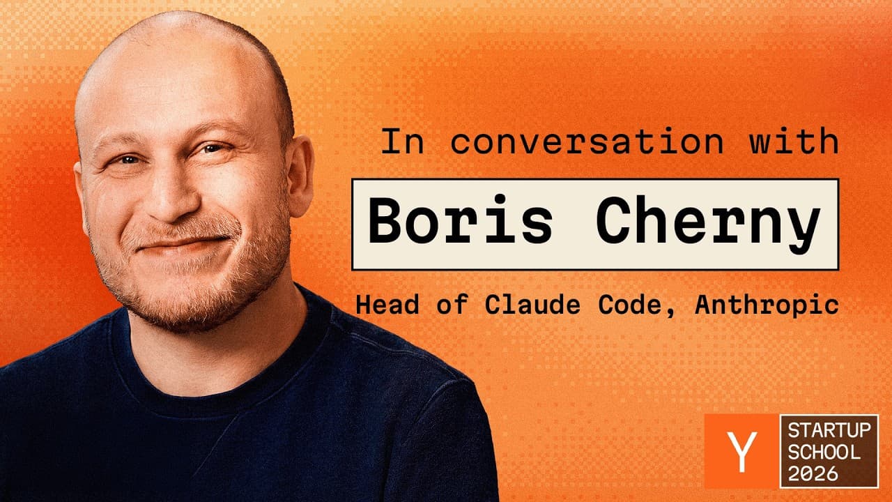 "시스템 프롬프트의 80%를 지웠다" — 클로드 코드 개발자가 말하는 AI 시대 개발법 영상 대표 이미지