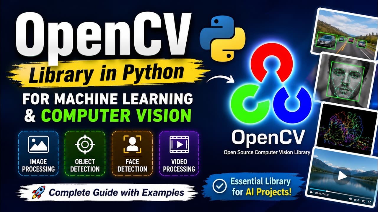 OpenCV 입문: 머신러닝과 컴퓨터 비전을 위한 이미지 처리 라이브러리 한눈에 영상 대표 이미지