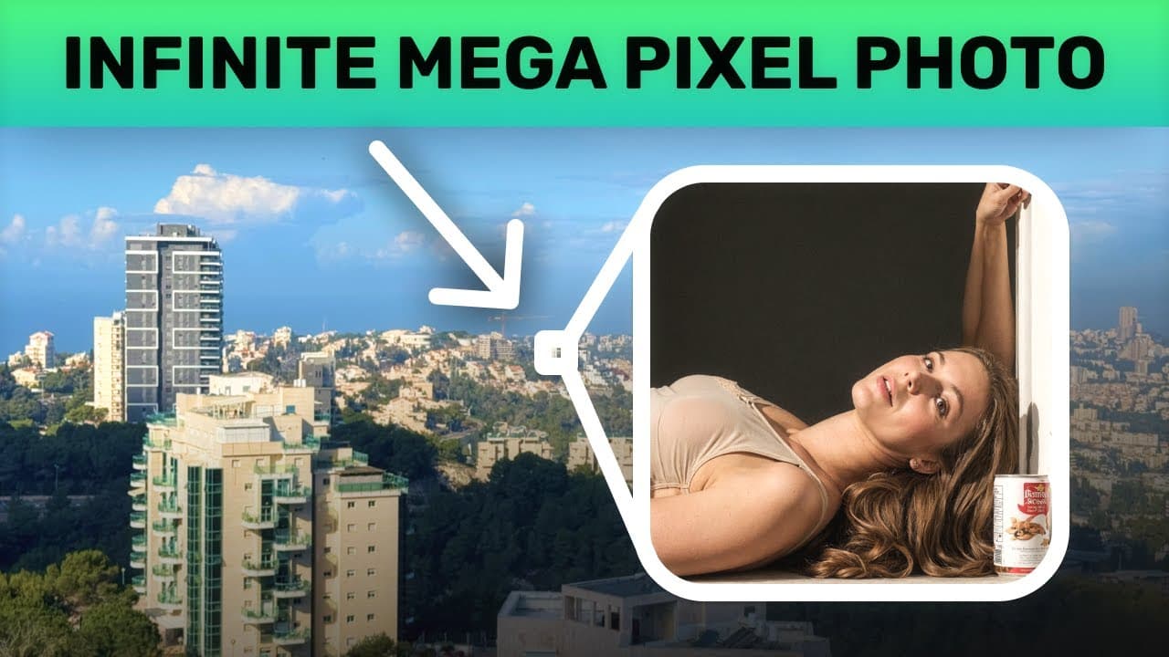 AI로 사진을 무한히 확대해 봤더니, 디테일은 어디서부터 상상이 되나 영상 대표 이미지