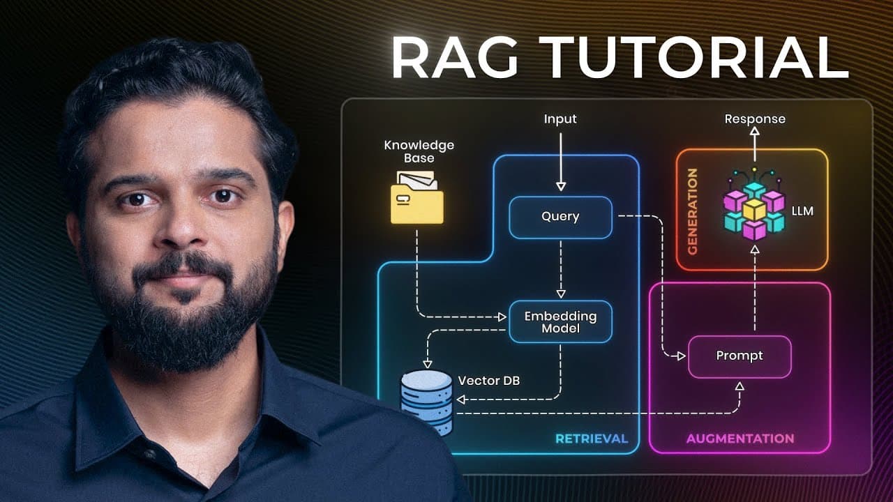 RAG 입문 완전정복: 검색·증강·생성부터 임베딩·벡터DB·청킹까지 영상 대표 이미지