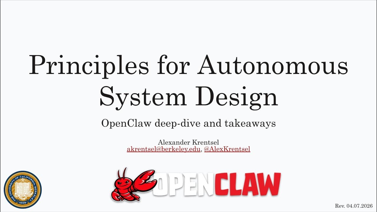 자율 AI 에이전트는 무엇이 다른가: ‘OpenClaw’ 설계 원리 심층 해부 영상 대표 이미지