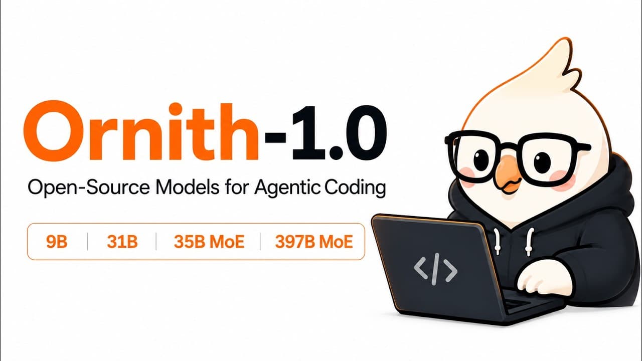 스스로 실행 하네스를 작성하는 코딩 모델 'Ornith 1.0' 살펴보기 영상 대표 이미지