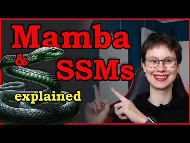 트랜스포머의 대항마 맘바(Mamba): 상태공간모델이 긴 문맥을 선형 시간에 처리하는 법 영상 대표 이미지
