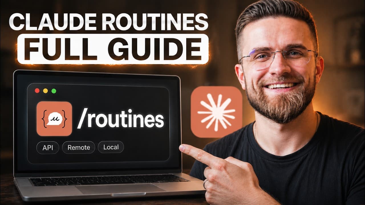 코드 없이 자율 AI 에이전트를: Claude 루틴(Routines) 사용법 정리 영상 대표 이미지