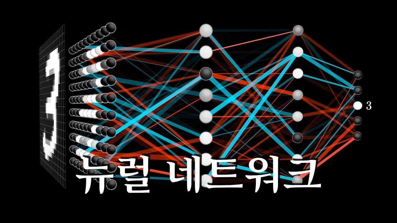 손글씨 숫자 하나를 알아보려고 신경망은 1만 3천 개의 숫자를 조정한다 영상 대표 이미지