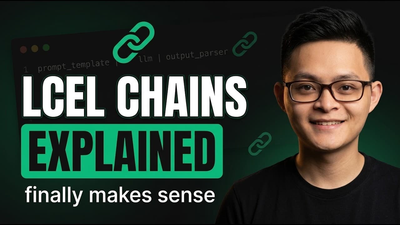 LangChain 프롬프트 템플릿과 LCEL: 스파게티 코드를 벗어나는 AI 엔지니어링 영상 썸네일