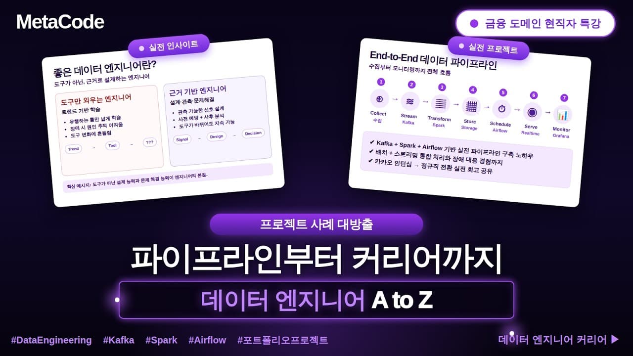 카카오 추천팀 출신 엔지니어가 말하는 좋은 데이터 엔지니어의 조건 영상 대표 이미지