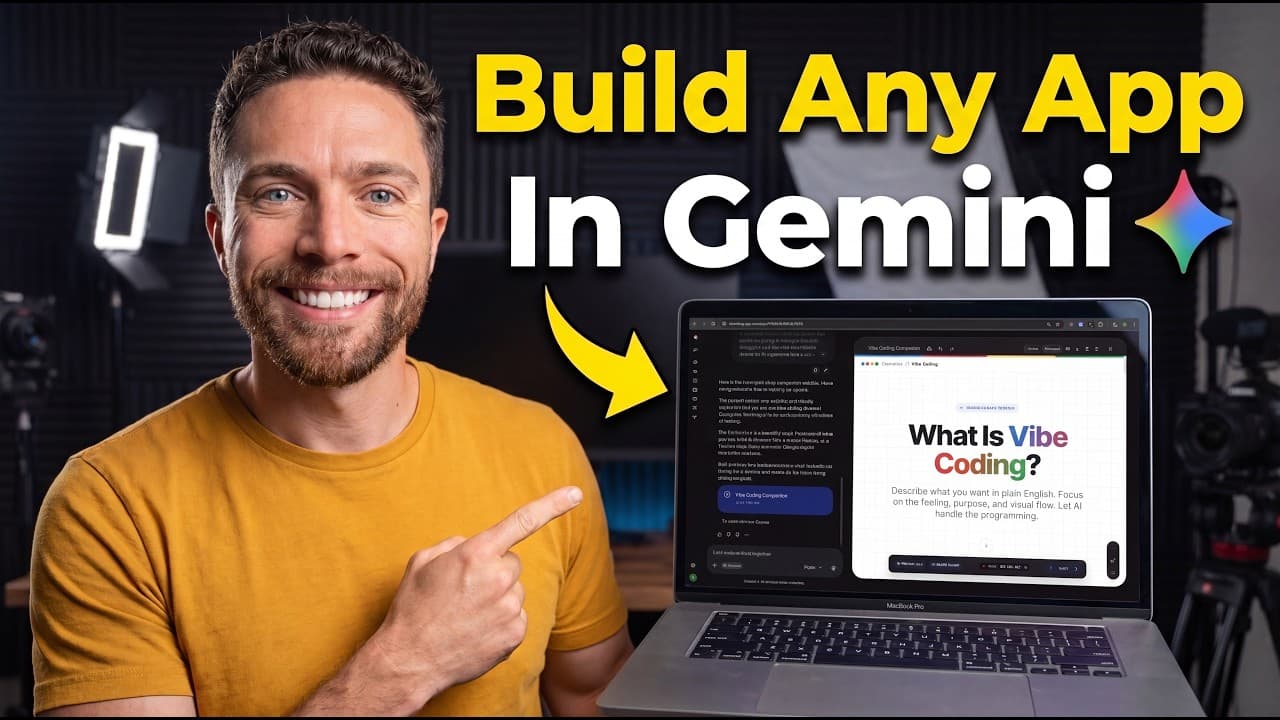 코드 없이 Gemini Canvas로 앱과 웹사이트 만들기 영상 대표 이미지