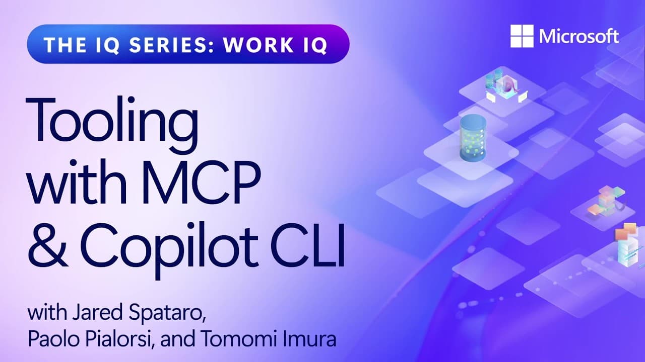 마이크로소프트 Work IQ, MCP로 M365 조직 지식을 에이전트에 연결하다 영상 대표 이미지