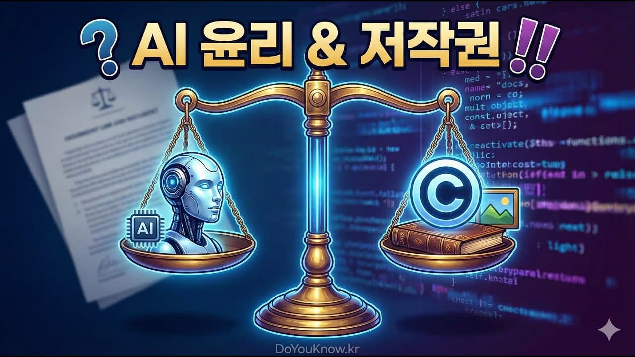AI가 내 작품으로 학습했다면: 저작권과 윤리, 지금 어디까지 왔나 영상 대표 이미지