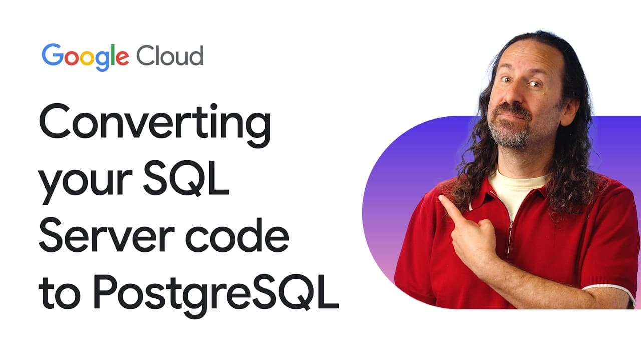 T-SQL에서 포스트그레SQL로 — 제미나이와 DMS가 코드 번역을 돕는다 영상 대표 이미지