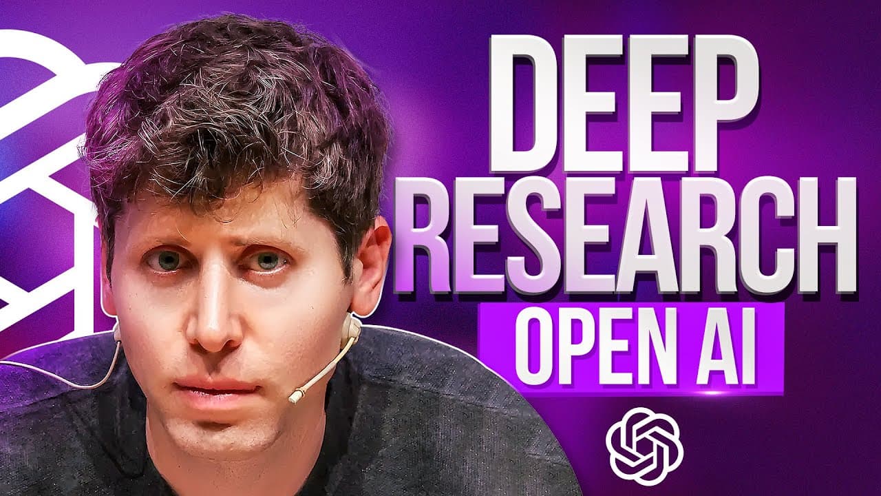 OpenAI 딥리서치는 월 200달러의 값을 할까? O3 기반 AI 리서치 에이전트 분석 영상 대표 이미지