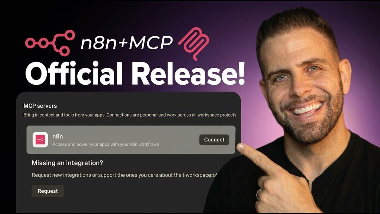 n8n MCP 3단계 활용법: 대화로 만드는 워크플로우부터 다중 모델 오케스트레이션까지 영상 대표 이미지