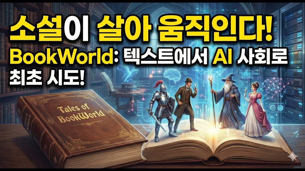 소설 속 인물을 LLM 에이전트로 되살리다 — 'BookWorld' 논문 리뷰 영상 대표 이미지