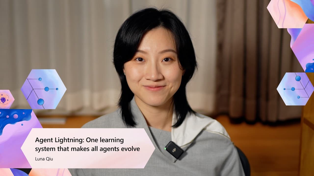 에이전트가 스스로 학습하게 만든다, 마이크로소프트의 오픈소스 '에이전트 라이트닝' 영상 대표 이미지