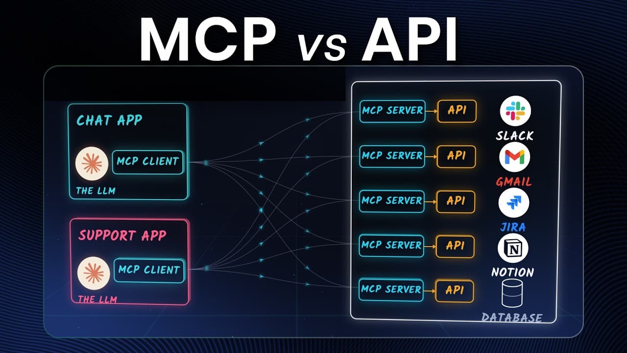 MCP vs API: 무엇이 다르고, 정말 MCP가 필요한가 영상 대표 이미지
