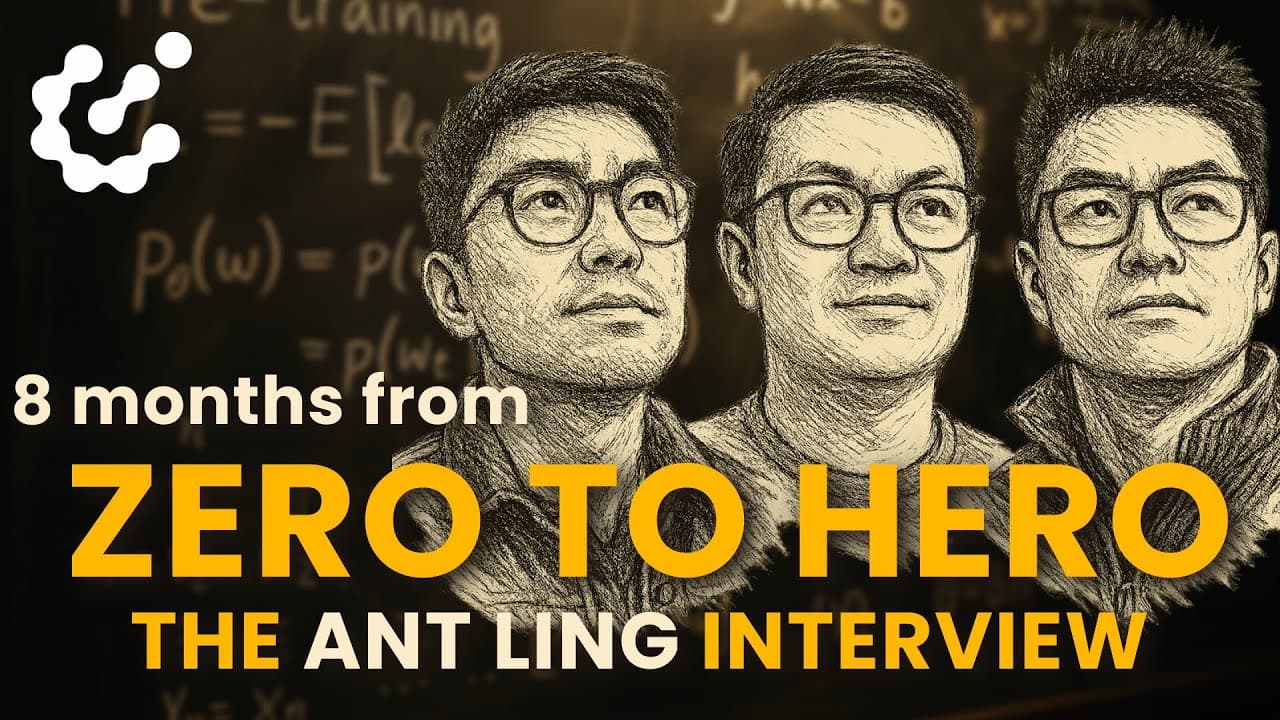8개월 만에 1조 파라미터 오픈 모델까지, 앤트그룹 연구팀이 말한 속도의 이유 영상 대표 이미지