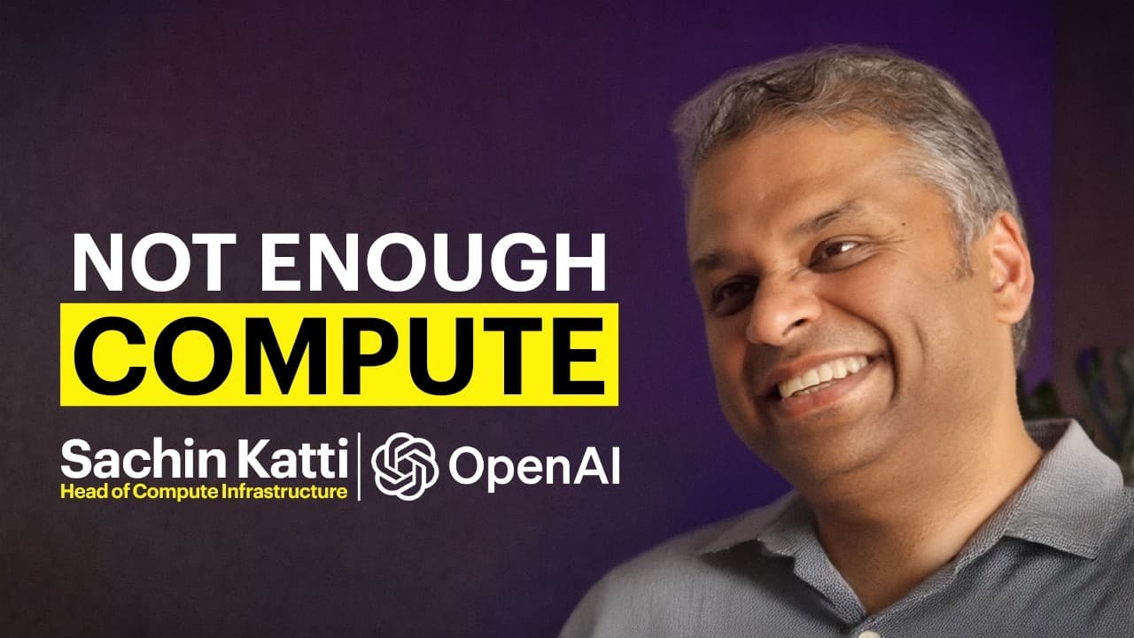 OpenAI 컴퓨트 총괄이 말하는 AI 인프라 전쟁: '전기를 토큰으로 바꾸는 거대한 공장' 영상 대표 이미지