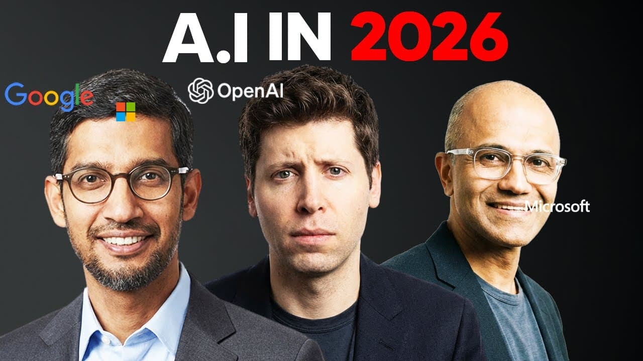 2026년 AI 8대 예측: 반발 심화부터 구글 우위, 지속학습과 로봇의 챗GPT 순간까지 영상 대표 이미지